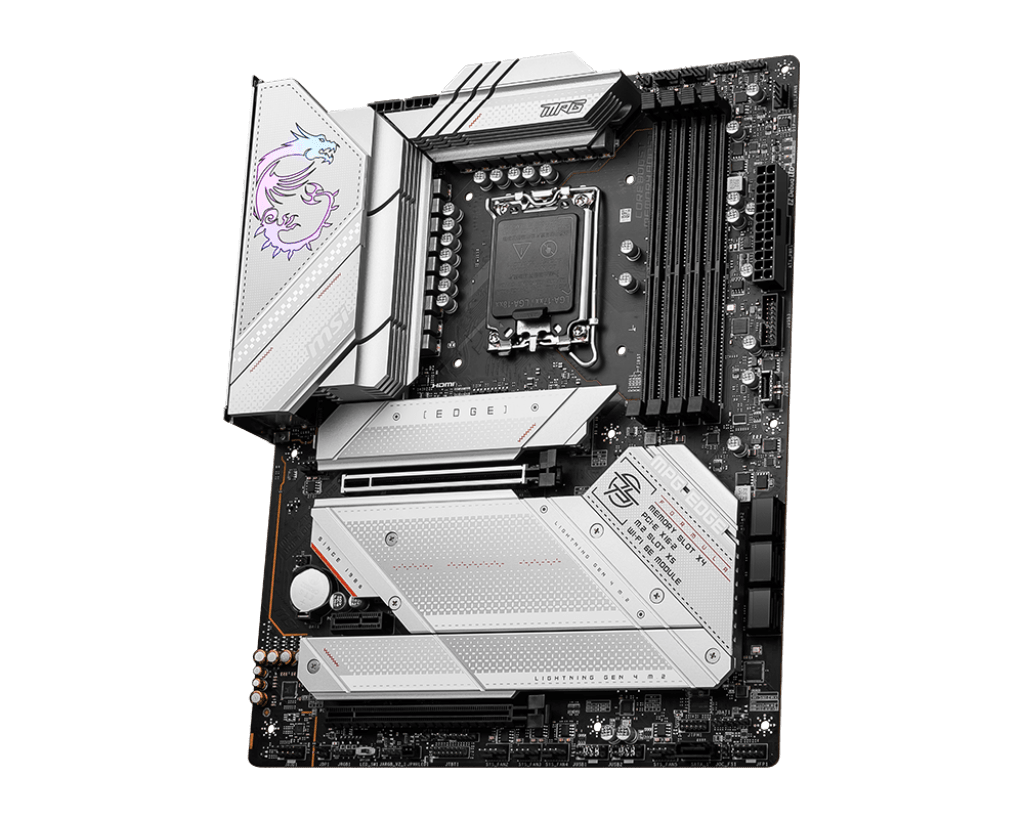 MSI MPG Z790 EDGE WIFI DDR4, Socket 1700, Intel® Z790 Chipset, 4x DDR4 Maximum Memory Capacity 128GB, 1x HDMI,1x DisplayPort, 2x PCI-E x16 slot, 5x M.2, 7x SATA 6G, ATX Motherboard | 911-7D91-002 - Image 3