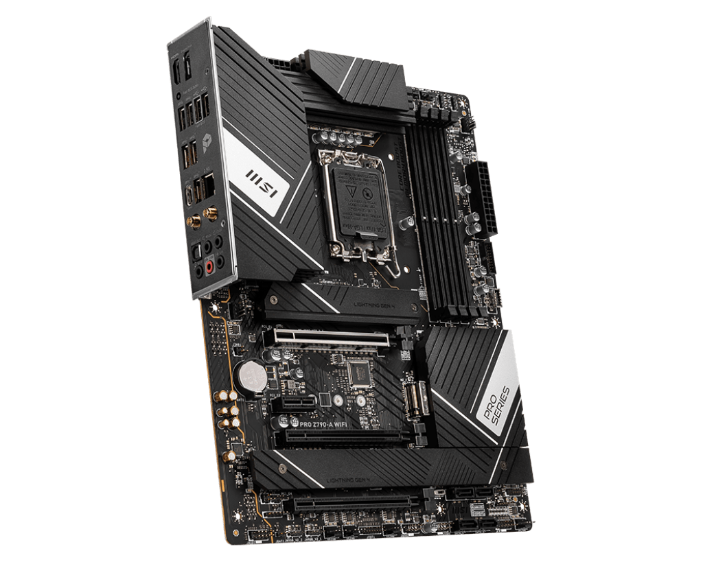 MSI PRO Z790-A WIFI, Socket 1700 , Intel® Z790 Chipset, 4x DDR5, Maximum Memory Capacity 192GB, 1x HDMI,1x DisplayPort, 3x PCI-E x16 slot, 4x M.2, 6x SATA 6G, ATX Motherboard | 911-7E07-003 - Image 4