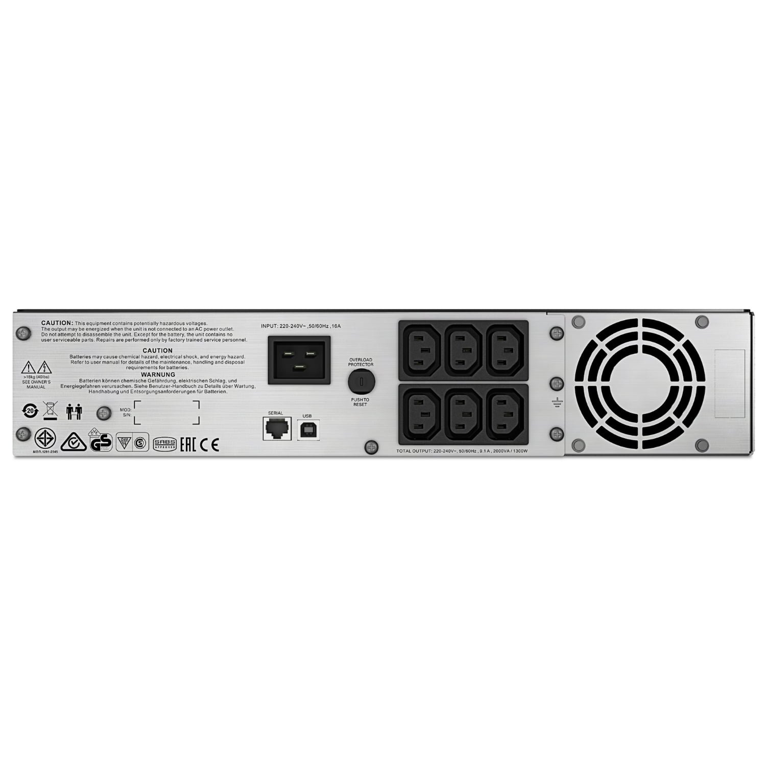 APC Smart-UPS C 2000VA , 1300W ,LCD RM 2U 230V | SMC2000I-2U - Image 2