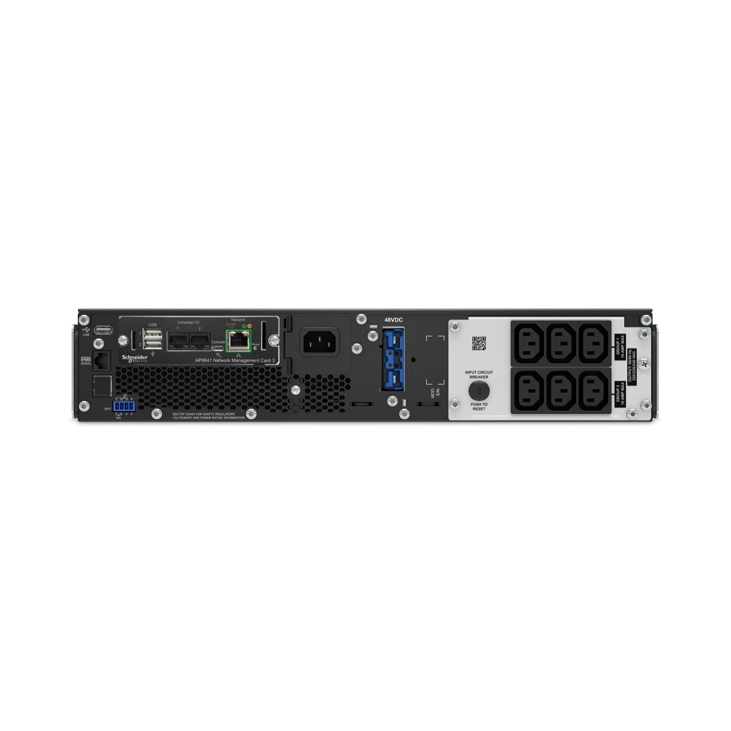 APC Smart UPS On Line, 1000VA ,1000W, Rackmount 2U, 230V, 6x C13 IEC outlets,1KVA SmartSlot, Extended runtime, With rail kit | SRT1000RMXLI - Image 2