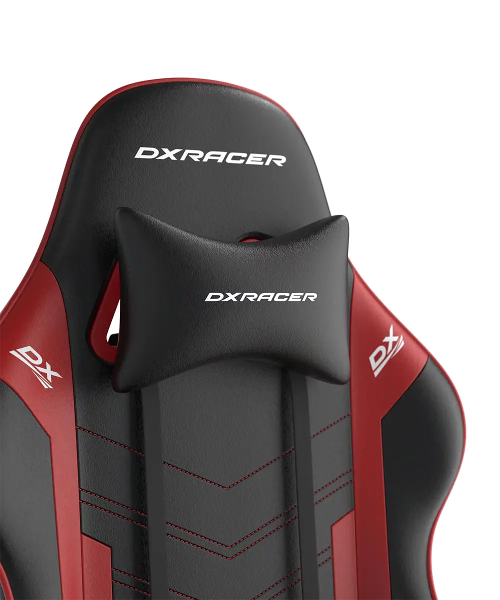 DXRacer P132 Prince Series Gaming Chair - Black/Red ,Winged Seat Cushion ,''Two Eyes'' Design ,2D Armrest ,Faux leather,Ergonomic Support | GC-P132-NR-F2-158 - Image 5