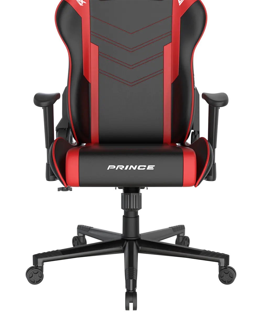 DXRacer P132 Prince Series Gaming Chair Black Red Winged Seat