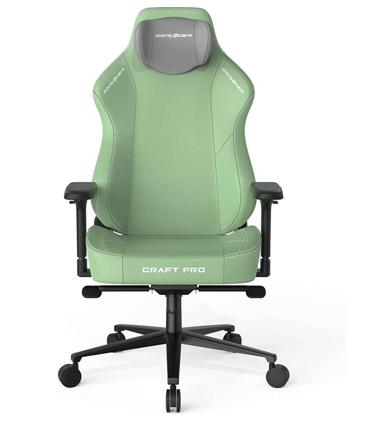 DXRacer Craft Pro Classic Green 2D Integrated Lumbar Support 4D