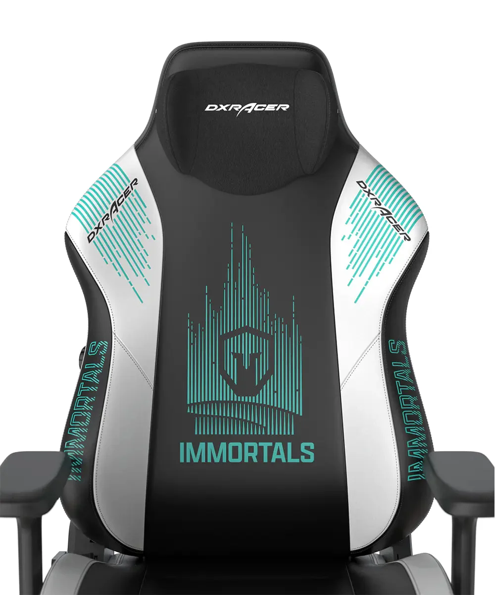 DXRacer Craft Pro Immortals - Black/White, 2D Integrated  Lumbar Support, 4D Armrests, Adjustable Recline with Cooling Gel Foam Pillow, Standard | CRA-PR041-NW-H1 - Image 8