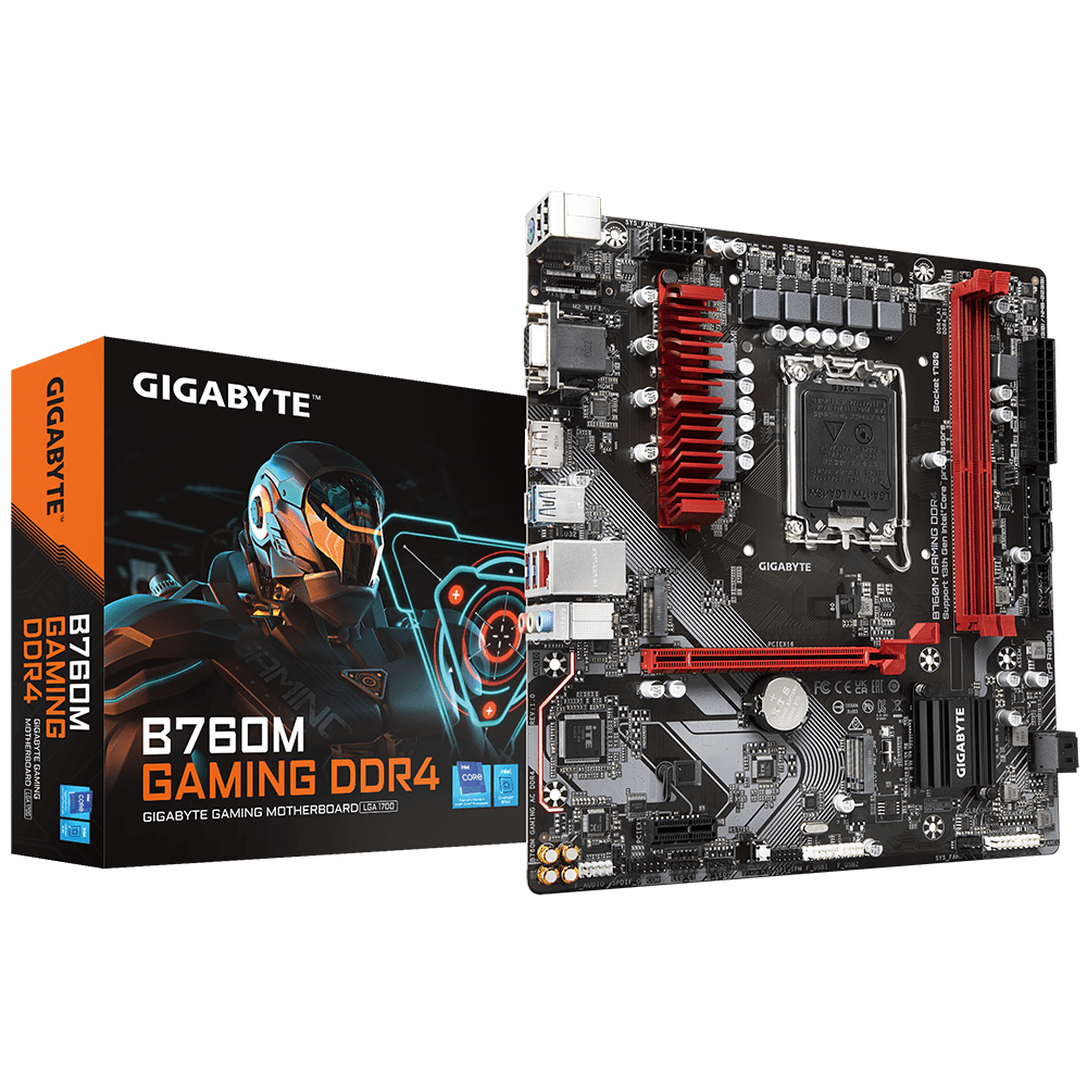 Gigabyte B760M-GAMING-DDR4 LGA1700  2x DDR4 DIMM | B760M-GAMING-DDR4