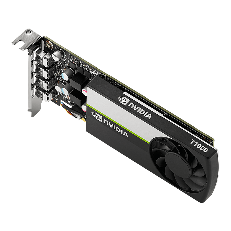 PNY NVIDIA T1000 4GB GDDR6 CUDA Cores	896, PCI Express 3.0 x16, 4x mDP | VCNT1000-PB - Image 3