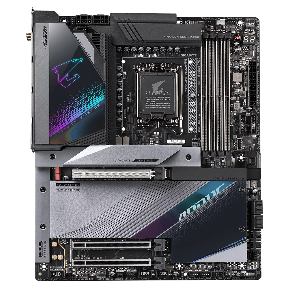 Gigabyte Z790 AORUS MASTER ,LGA1700 socketATX ,4 x DDR5 DIMM up to192GB E-ATX Motherboard - Image 2