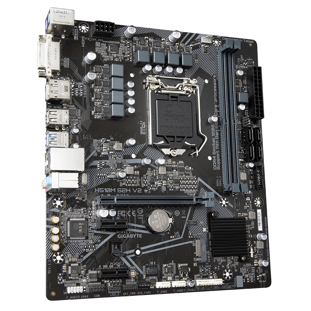 Gigabyte H510M S2H V2 Ultra Durable Motherboard DDR4, 2 DIMMs LGA1200 - Image 3