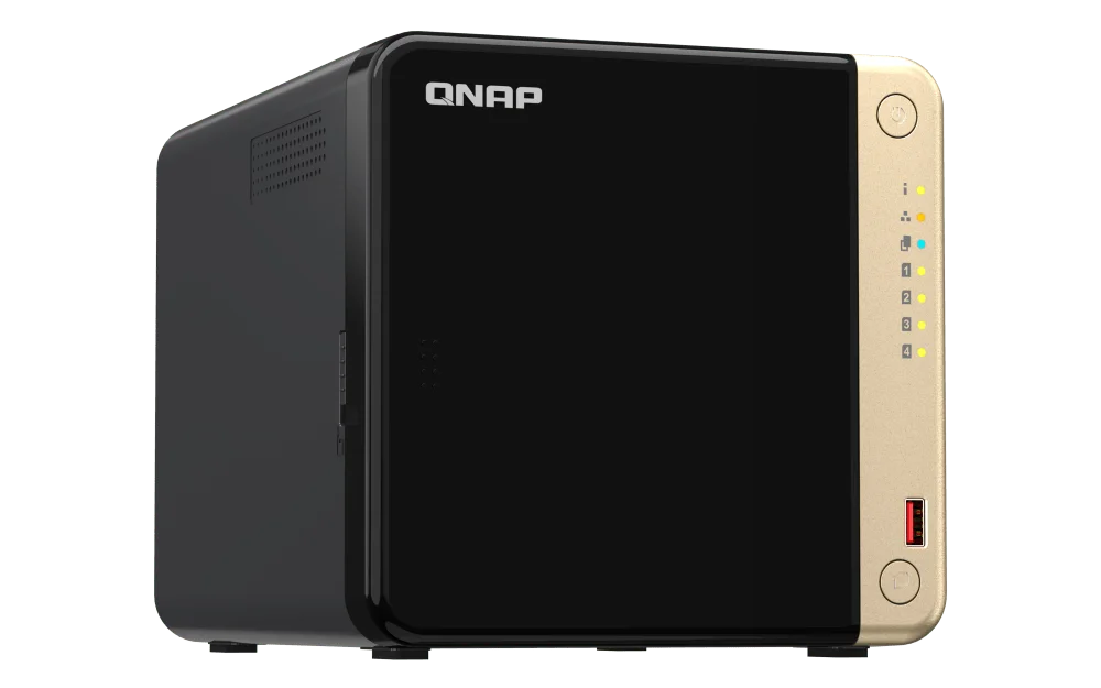 Qnap 4-Bay NAS - Intel Celeron N5105/N5095 CPU, 8 GB DDR4 Memory, 4 x 3.5-inch SATA 6Gb/s, PCIe Slot, USB 3.2 Gen 2 (10Gbps) Port, 90W PSU | TS-464-8G - Image 2