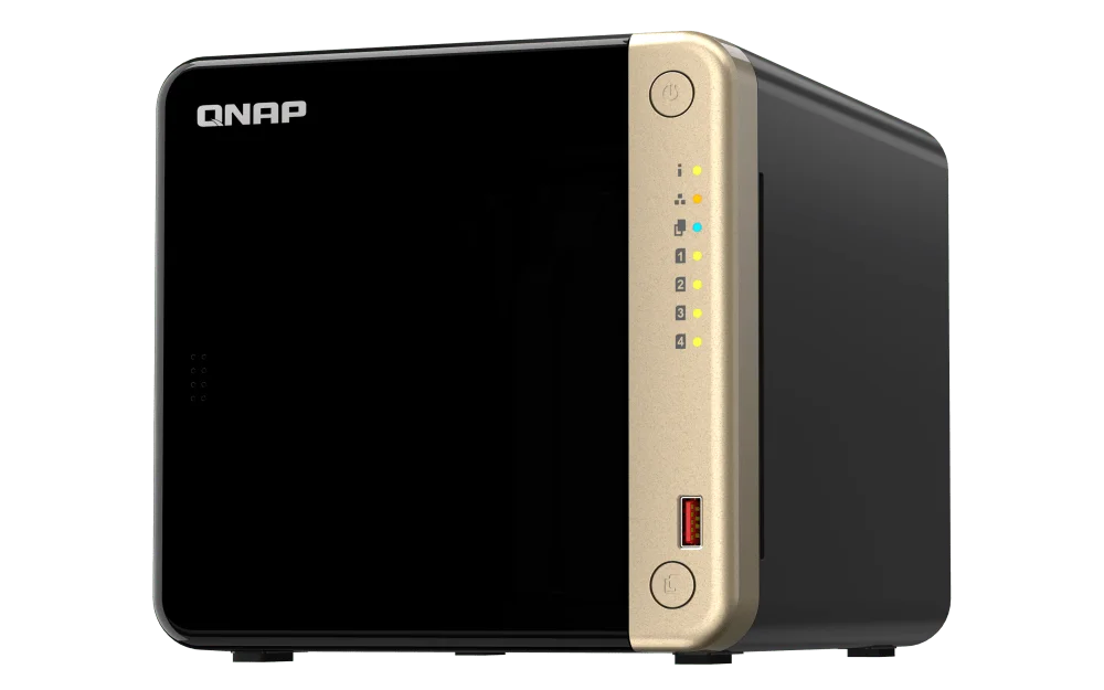 Qnap 4-Bay NAS - Intel Celeron N5105/N5095 CPU, 8 GB DDR4 Memory, 4 x 3.5-inch SATA 6Gb/s, PCIe Slot, USB 3.2 Gen 2 (10Gbps) Port, 90W PSU | TS-464-8G - Image 5