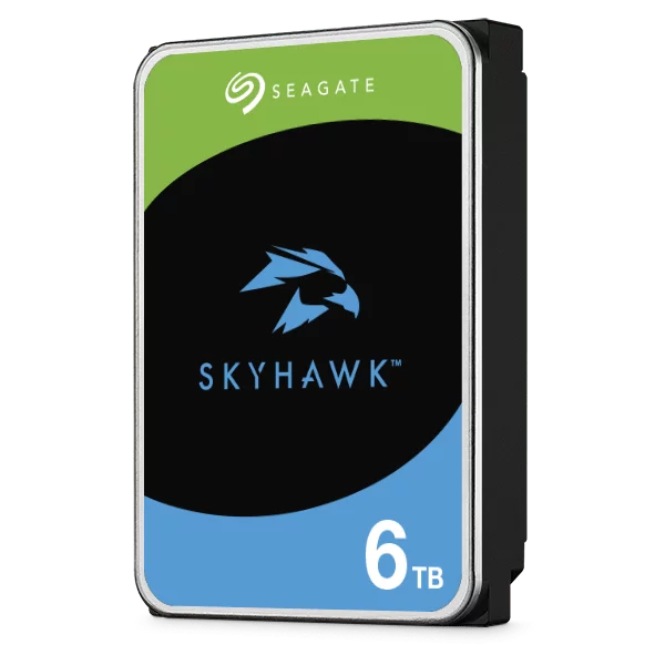 Seagate Skyhawk 6TB SATA 6.0Gb/s 3.5'' Internal Hard Drive, 256 MB Cache, 5400RPM, 180 MB/s Maximum Data Transfer Rate, Supports up to 64 HD Cameras, 1 Million Hours MTBF | ST6000VX009 - Image 2