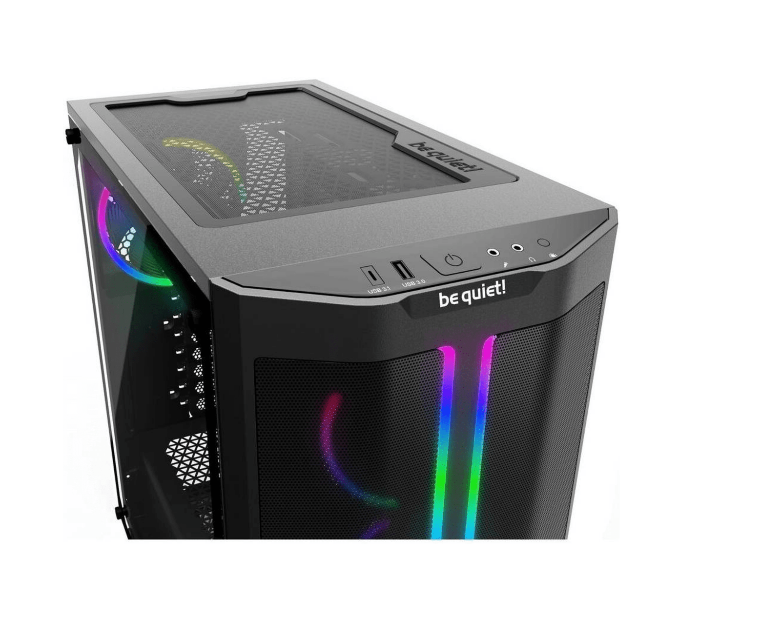 Be Quiet Pure Base 500 FX aRGB Mid-Tower ATX Computer Case, 4x Light Wings PWM Fans, Up to 360mm Radiator Suppor | BGW43 - Image 2