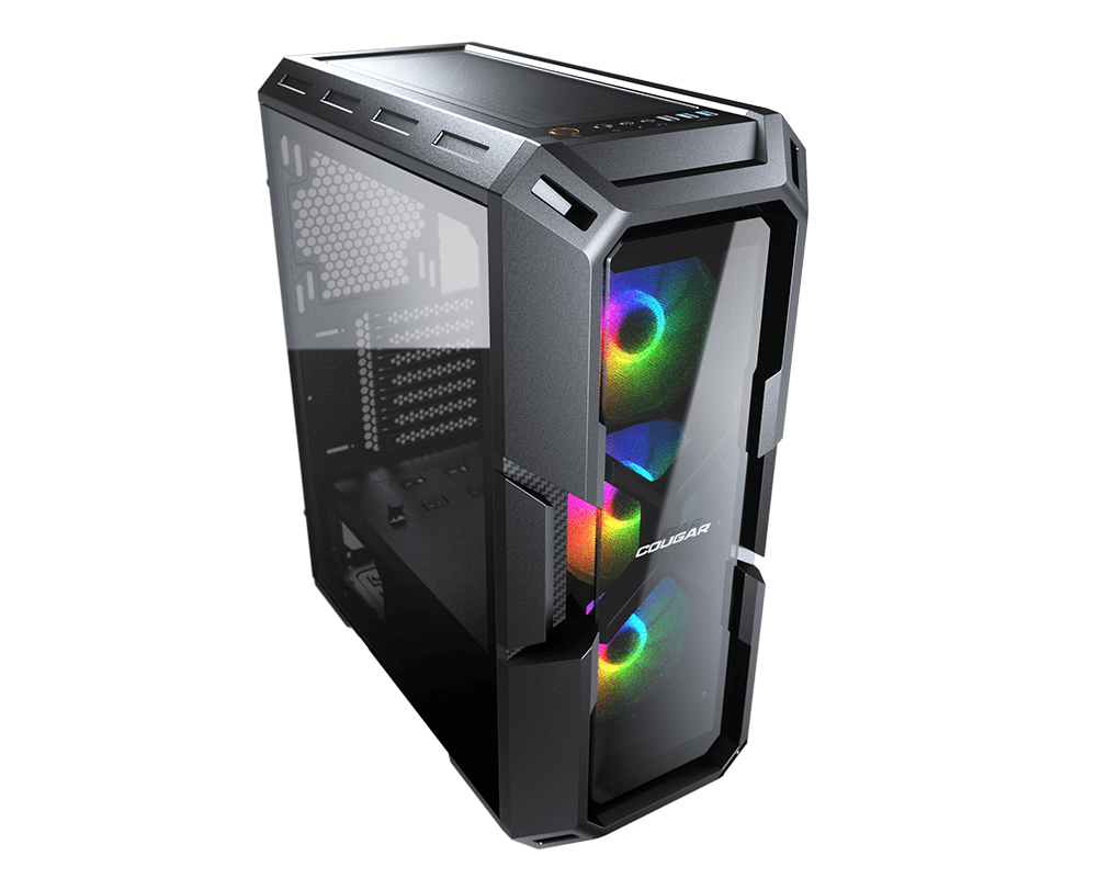 COUGAR MX440 RGB Tempered Glass Mid Tower with Sturdy and Solid Style, 3 RGB fans Included - Image 4