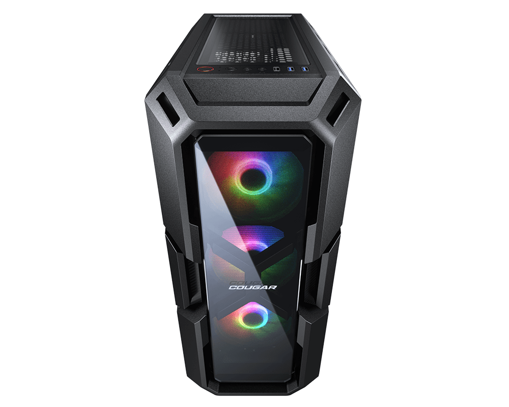 COUGAR MX440 RGB Tempered Glass Mid Tower with Sturdy and Solid Style, 3 RGB fans Included - Image 6