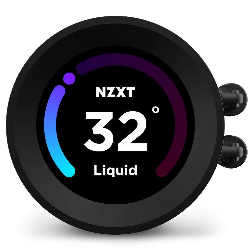 NZXT Kraken Elite 240 RGB AIO Liquid Cooler, LCD Display & RGB Fans, 240mm Radiator, Copper Water Block, 2x 120mm F120 RGB Fans, Black | RL-KR24E-B1 - Image 3