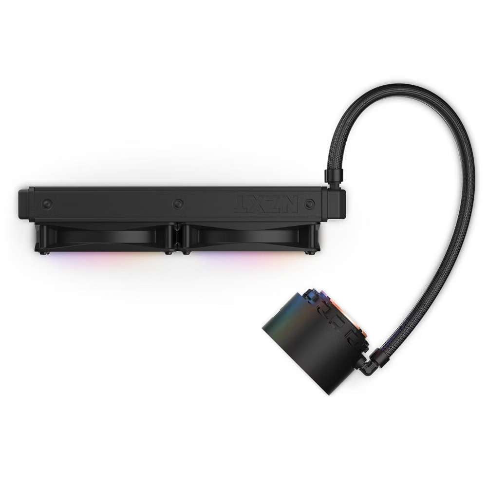 NZXT Kraken Elite 240 RGB AIO Liquid Cooler, LCD Display & RGB Fans, 240mm Radiator, Copper Water Block, 2x 120mm F120 RGB Fans, Black | RL-KR24E-B1 - Image 2