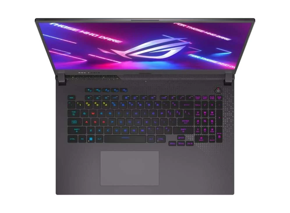 ASUS ROG STRIX G17 AMD Ryzen 9 7845HX, 32GB RAM, 1TB SSD, 17.3" FHD 144Hz, 8GB NVIDIA RTX 4070, Win11 Home, Eng-Arb K/B, Gray |  G713PI-9321G - Image 2