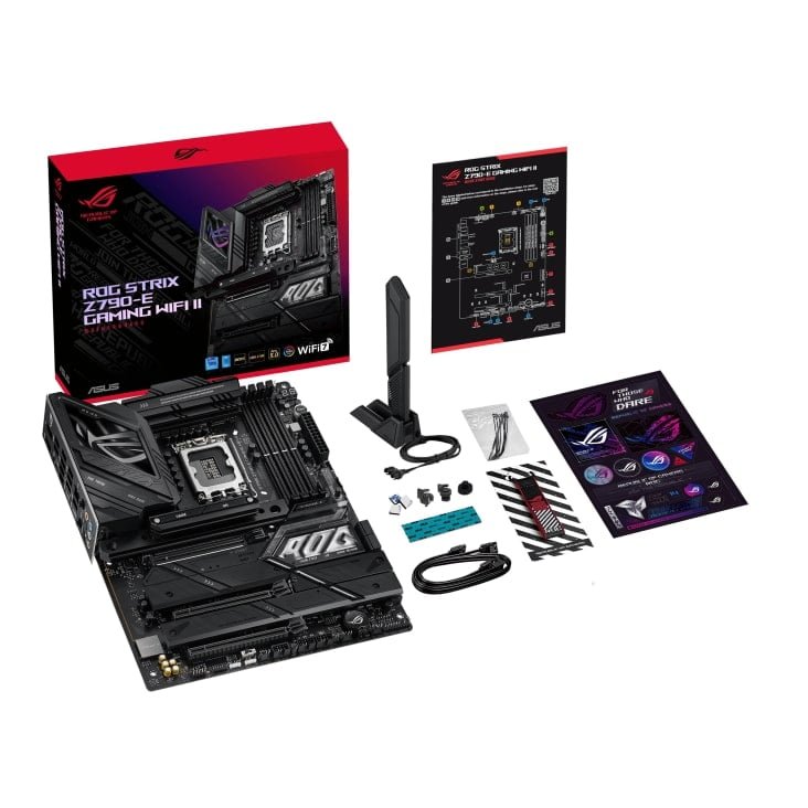 Asus Rog Strix Z790-E Gaming Wifi II DDR5 Intel Lga1700 Pcle5.0 14th Gen Wifi7 Gaming MotherBoard | 90MB1FC0 M0EAY0 - Image 3