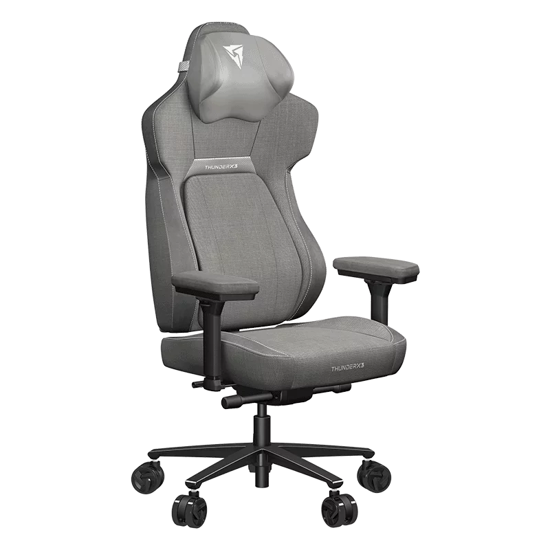 ThunderX3 CORE Loft Gaming Chair, 360 Tech Lumbar Support, 4D Adjustable Armrests, Memory Foam Headrest, Grey | 4711099475780 - Image 2