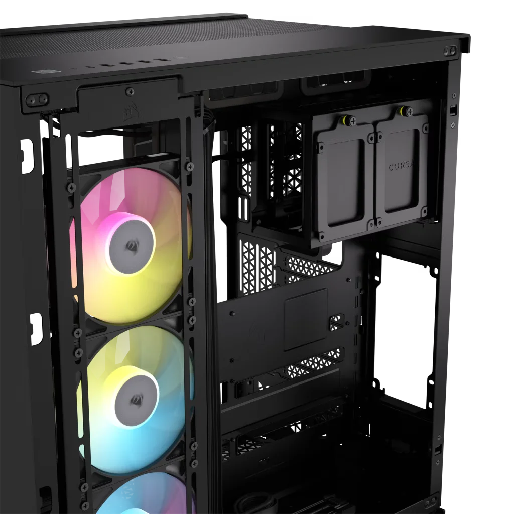 Corsair iCUE LINK 6500X RGB Mid-Tower ATX Dual Chamber PC Case, 3x RX RGB Pre-Installed Fans - Black | CC-9011269-WW - Image 4