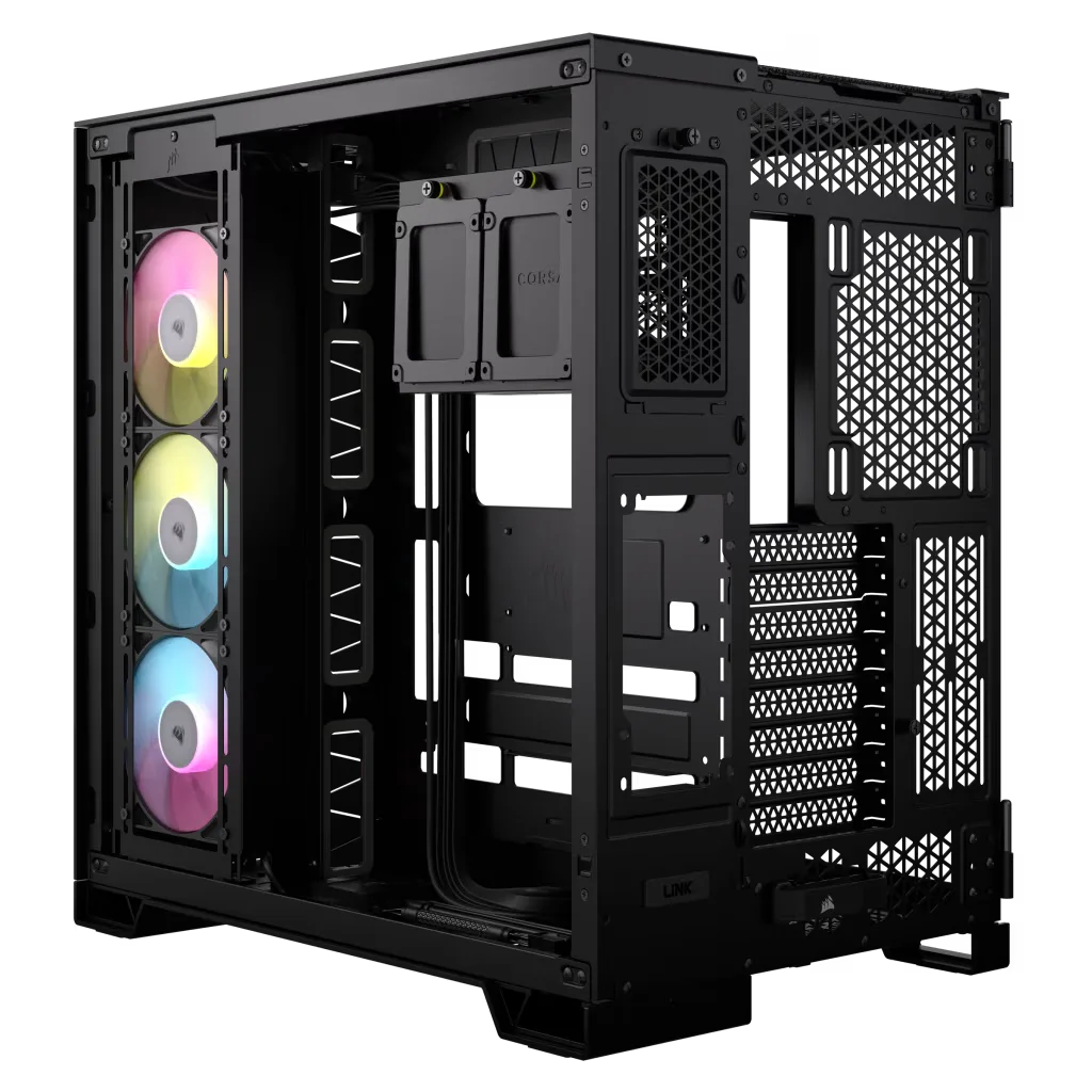 Corsair iCUE LINK 6500X RGB Mid-Tower ATX Dual Chamber PC Case, 3x RX RGB Pre-Installed Fans - Black | CC-9011269-WW - Image 3