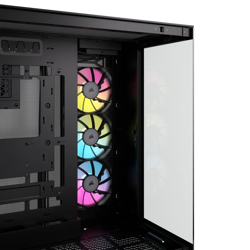 Corsair iCUE LINK 6500X RGB Mid-Tower ATX Dual Chamber PC Case, 3x RX RGB Pre-Installed Fans - Black | CC-9011269-WW - Image 5