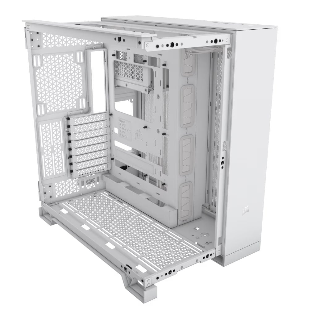 Corsair 6500X Mid-Tower Dual Chamber PC Case - White | CC-9011258-WW - Image 4