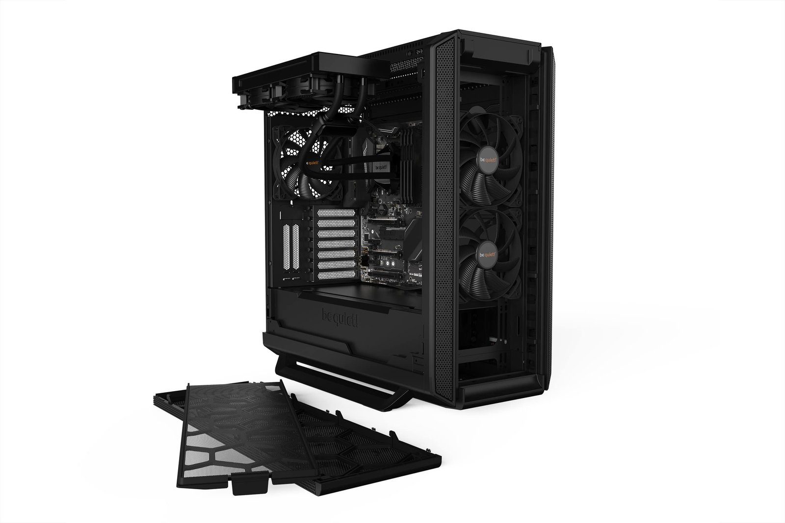 Be Quiet Silent Base 802 ATX Mid Tower Computer Case, 3x Pure Wings 2 140mm Pre-Installed Fan _ Black - Image 6