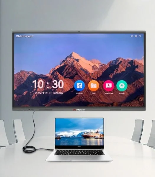 DMInteract 86" C Series 4k Interactive Flat Panel with 48MP Built-in Camera & Microphone, Android 14 | DM-86C - Image 2