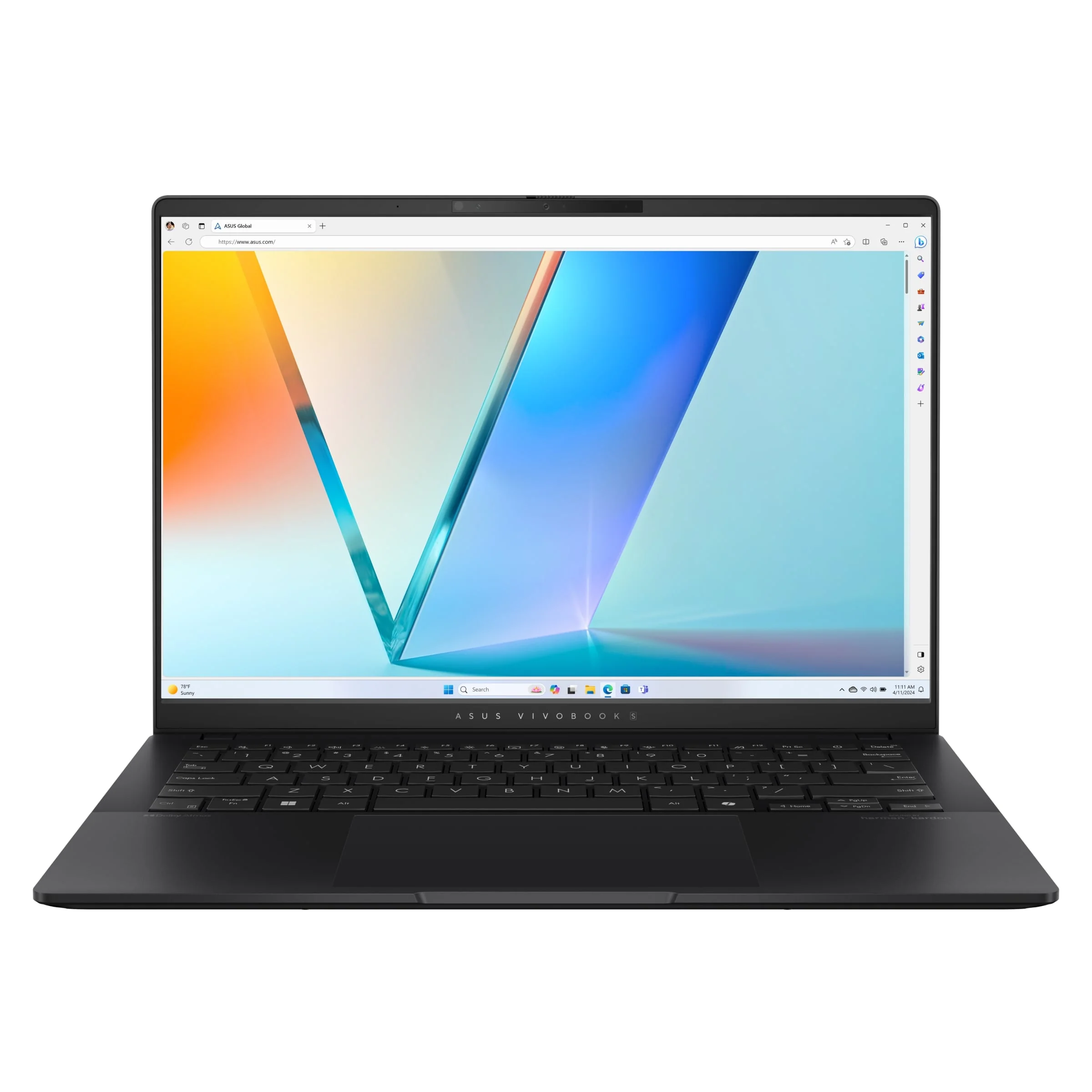 ASUS Vivobook S 14 OLED (M5406) AMD Ryzen 7 8845HS, 16GB RAM, 512GB SSD, 14.0" WUXGA OLED, AMD Radeon Graphics, Win11 Home, Eng-Arab Keyboard, Black | M5406UA-OLEDR715WB - Image 2