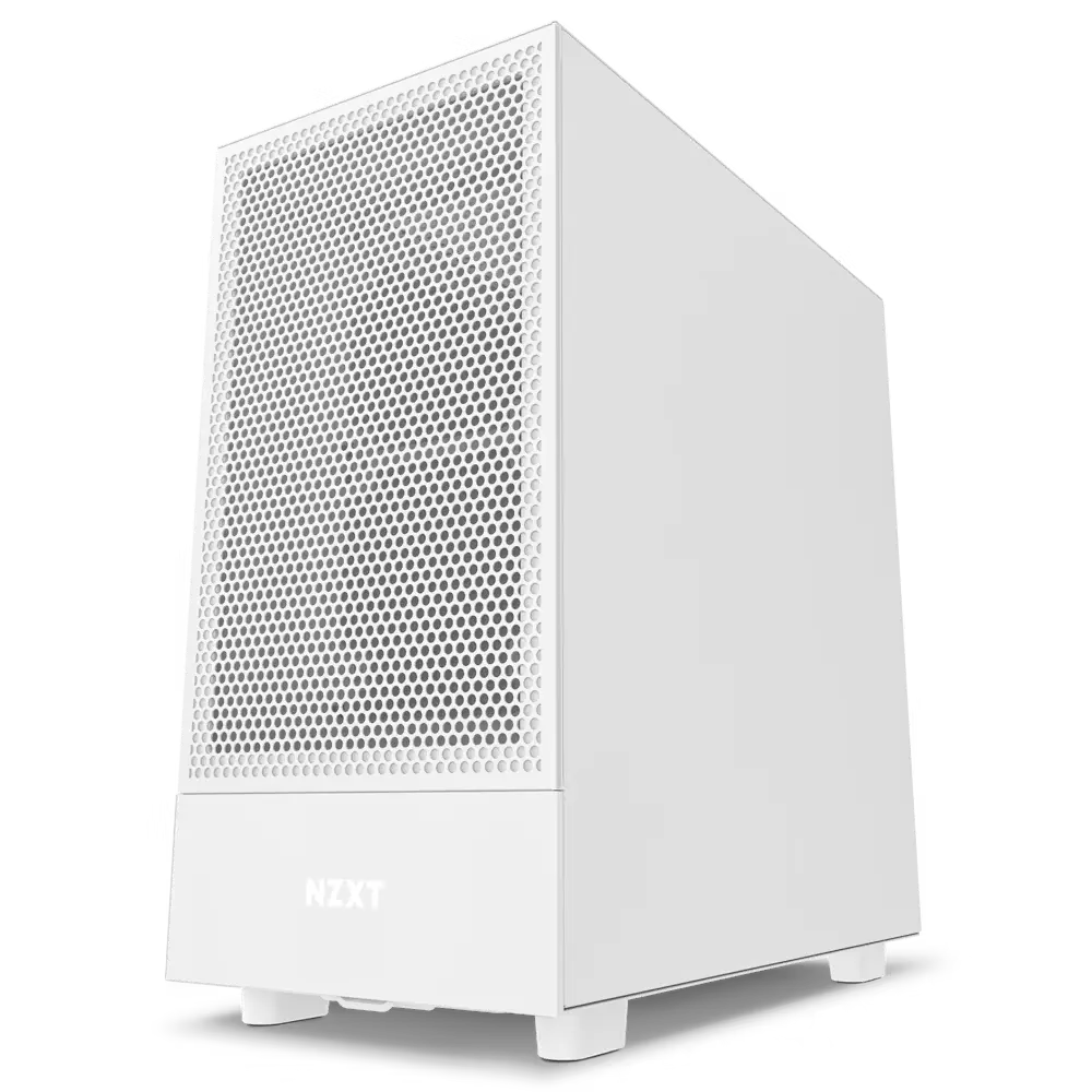 NZXT H5 Flow Compact Mid Tower Air Flow PC Case, Up to 240mm Radiator Support, Tempered Glass | CC-H51FW-01 - Image 3