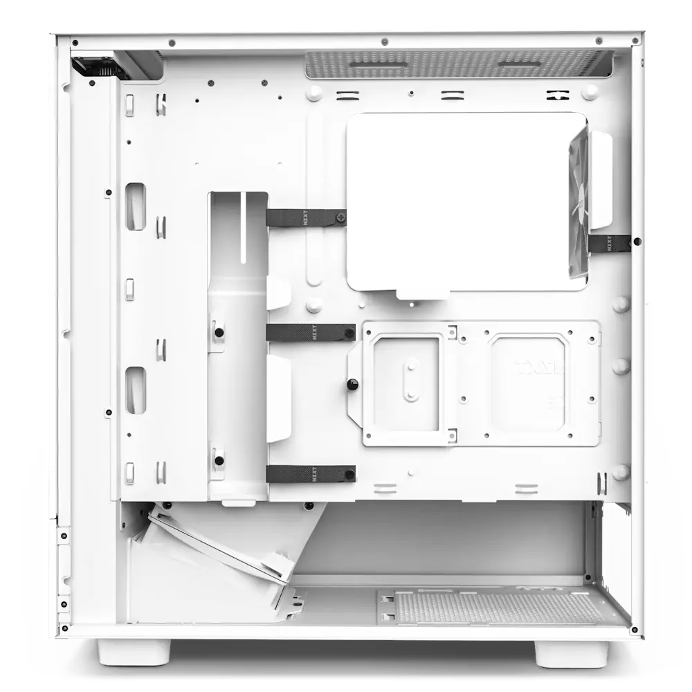 NZXT H5 Flow Compact Mid Tower Air Flow PC Case, Up to 240mm Radiator Support, Tempered Glass | CC-H51FW-01 - Image 2