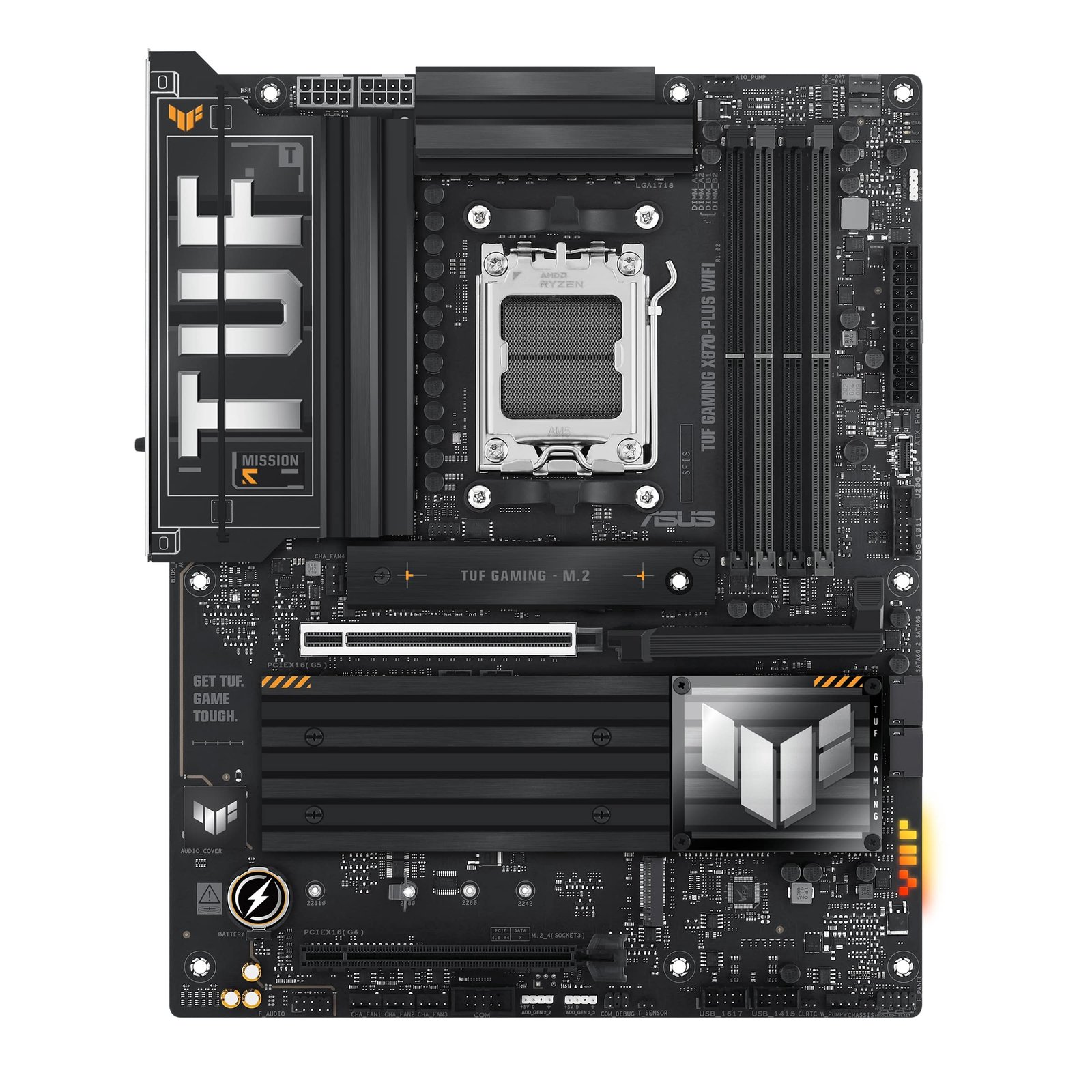 ASUS TUF GAMING X870-PLUS WIFI, AM5 ATX Motherboard, AMD X870 Chipset, 4x DDR5 DIMM Slots, 192GB Max Memory | 90MB1IU0-M0EAY0 - Image 2