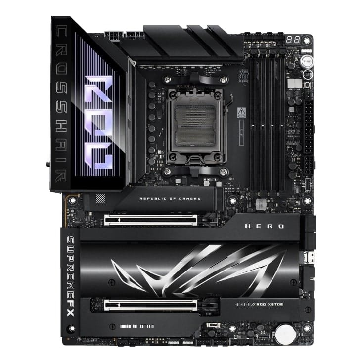 ASUS ROG CROSSHAIR X870E HERO AMD AM5 Motherboard, DDR5 Max. 192GB, WIFI 7, AI Cooling II | 90MB1IE0-M0EAY0 - Image 2